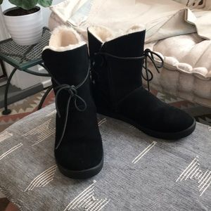 Koolaburra by Ugg Shazi Short Boots Black sz 10